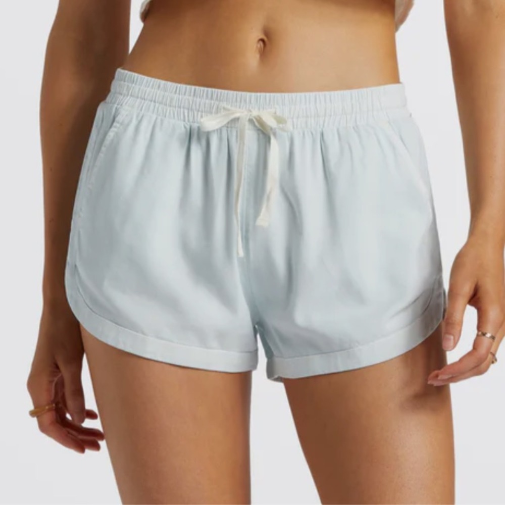 Billabong Road Trippin Elastic Waist Short ✧ Light Chambray ✧ Size XS